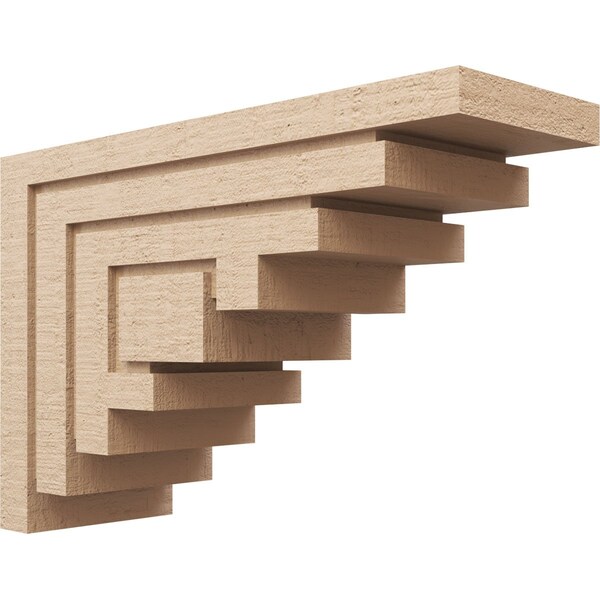 Ekena Millwork 10"W x 30"D x 20"H Classic Landon Rough Cedar Woodgrain TimberThane Corbel, Primed Tan CORUR10X30X20LANRCPR - main